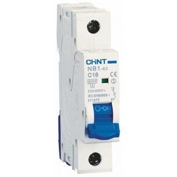 Авт. вимикач NB1-63 1P C25 6kA DB 1951020939 фото